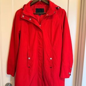 Elegant Red Trench Coat